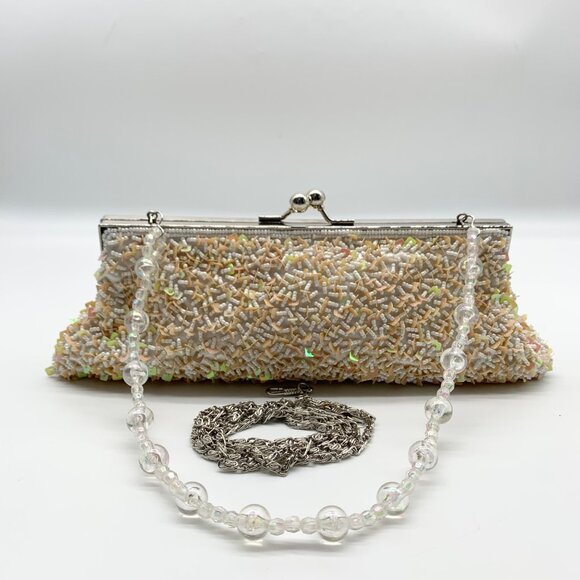 Unbranded Iridescent Embellished Convertible Clutch - Picture 11 of 11